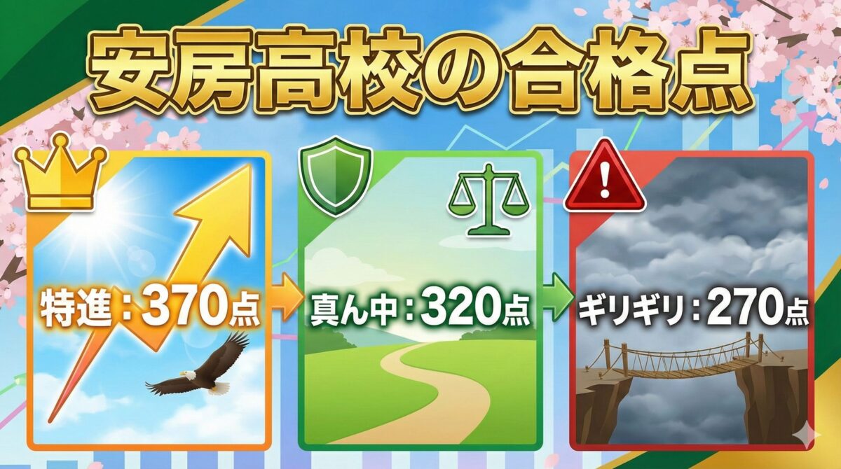 安房高校の合格最低点 (2)